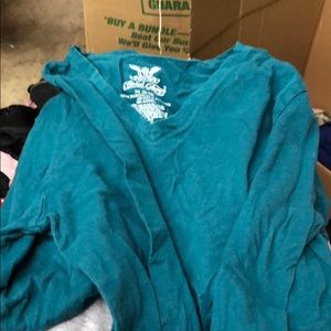 Plain green long sleeve shirt